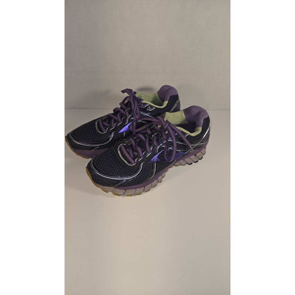 Brooks Adrenaline GTS 16 Womens Running Shoes Purple Navy Blue 6.5